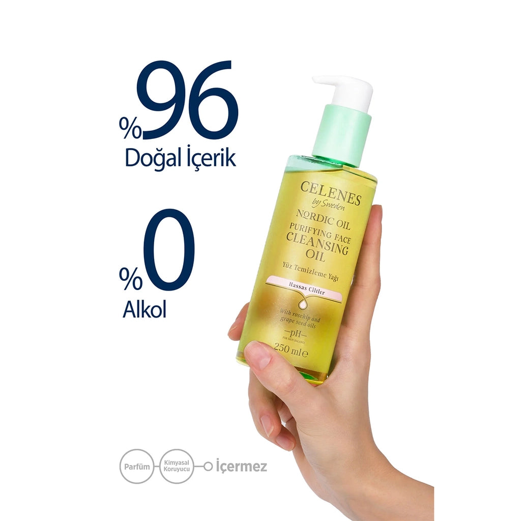 Celenes Nordic Oil Purifying Facial Cleansing Oil Sensitive Skin 250 ml