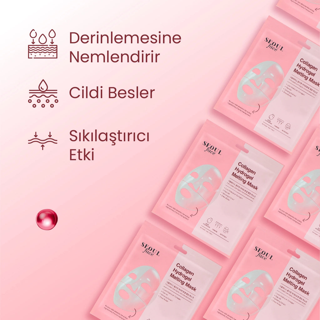 Dermal Korea Seoul Face Collagen Hydrogel Melting Face Mask 34 gr