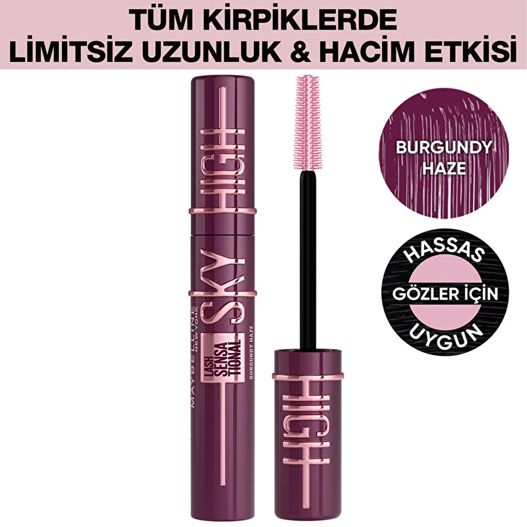 Maybelline New York Lash Sensational Sky High Burgundy Haze Mascara