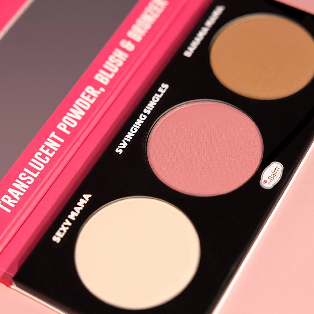 theBalm Powder Trio Face Palette Sexy Mama, Bahama Mama, Swinging Singles Anita Mauve
