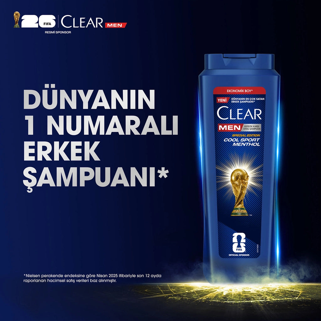 Clear Men Anti-Dandruff Shampoo Cool Sport Menthol 500 ml