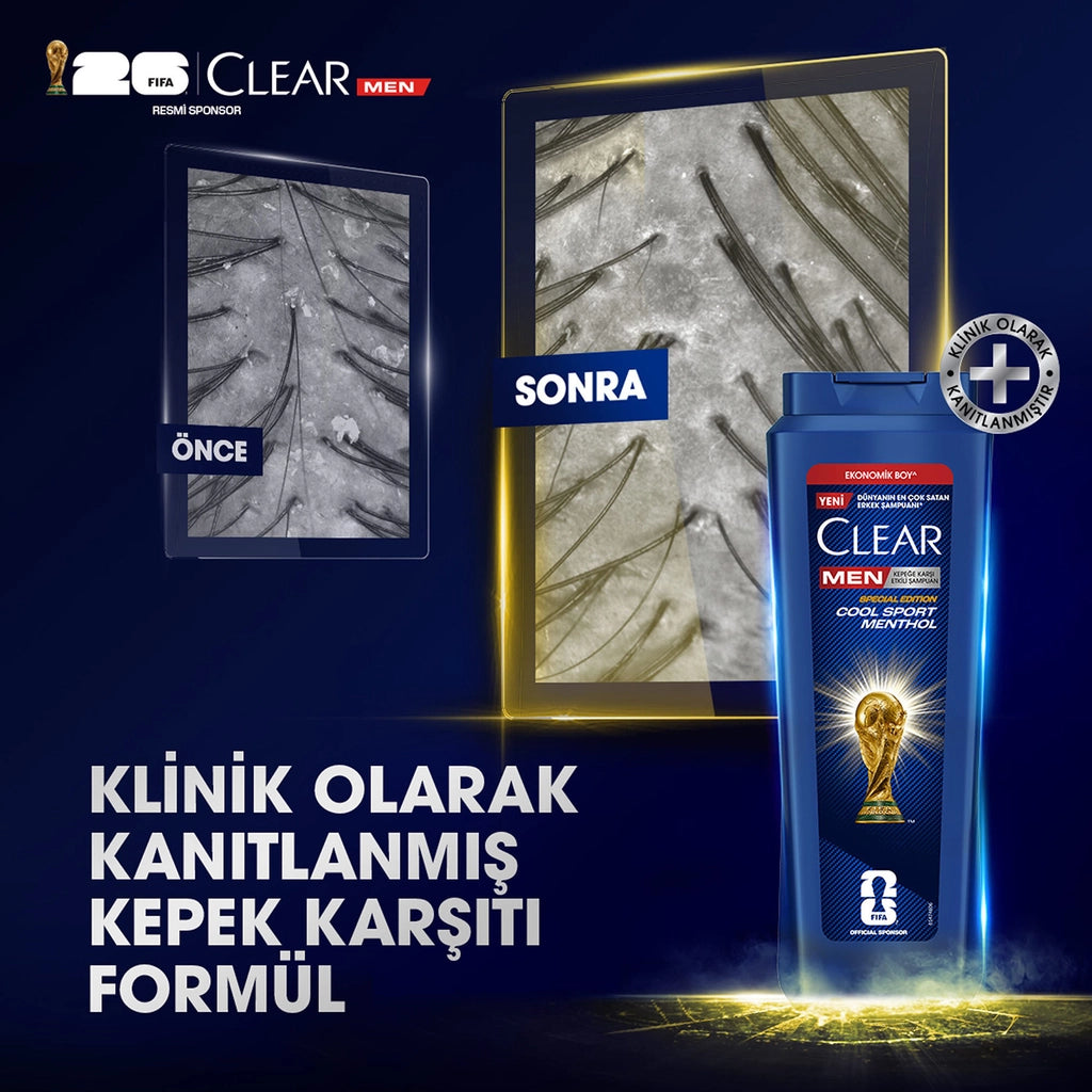Clear Men Anti-Dandruff Shampoo Cool Sport Menthol 500 ml