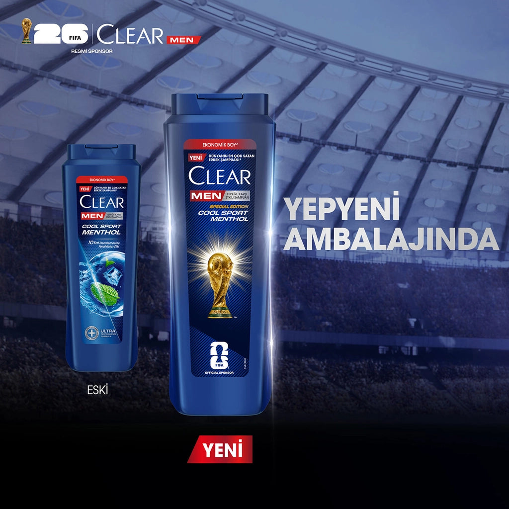 Clear Men Anti-Dandruff Shampoo Cool Sport Menthol 500 ml