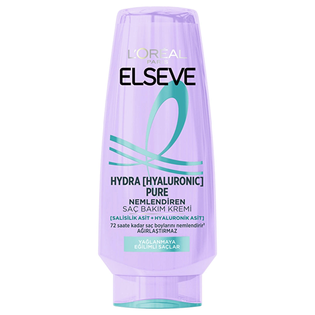 Loreal Paris Elseve Hydra Hyaluronic Pure Anti-Oil Moisturizing Hair Ba with Salicylic Acid