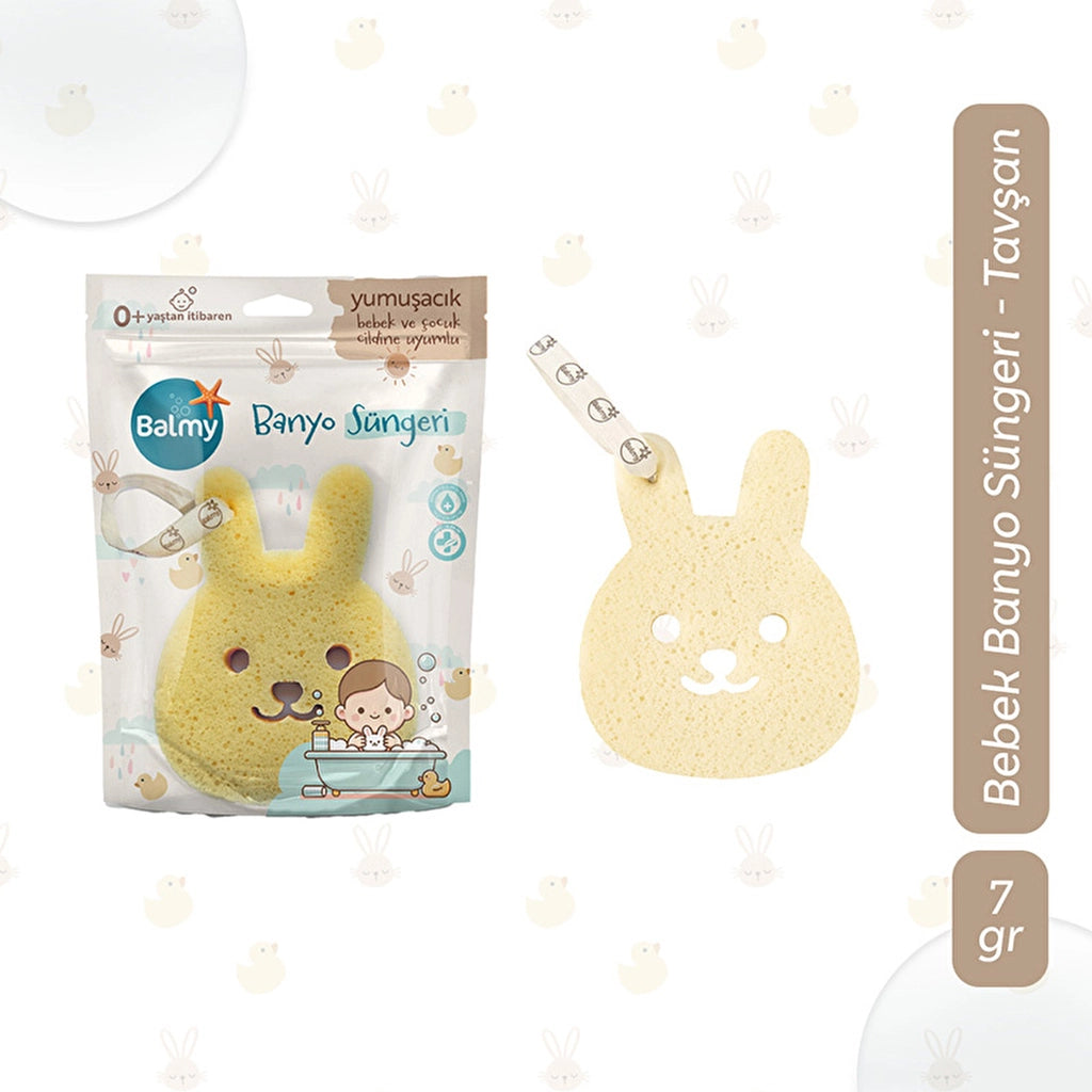 Balmy Rabbit Baby Bath Sponge