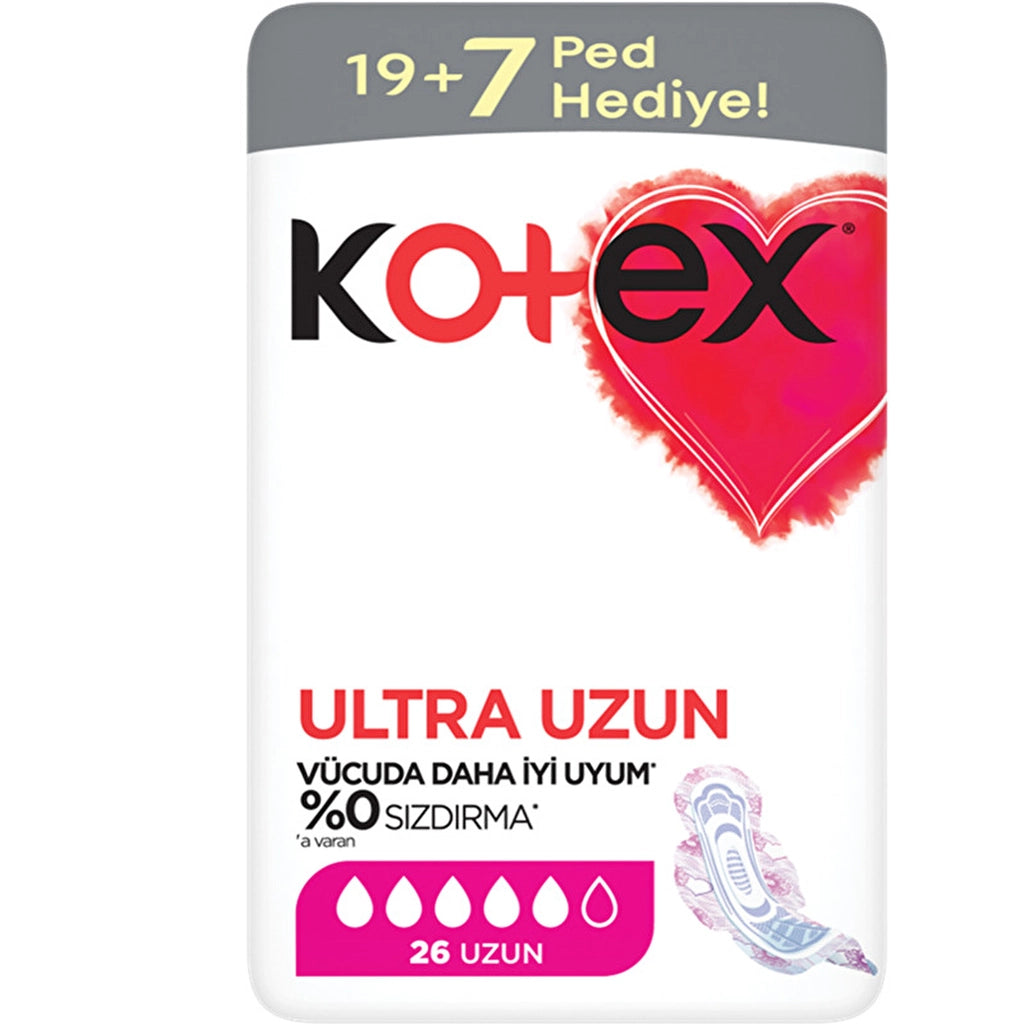 Kotex Giant Eco Sanitary Pads Ultra Long 26 Pcs
