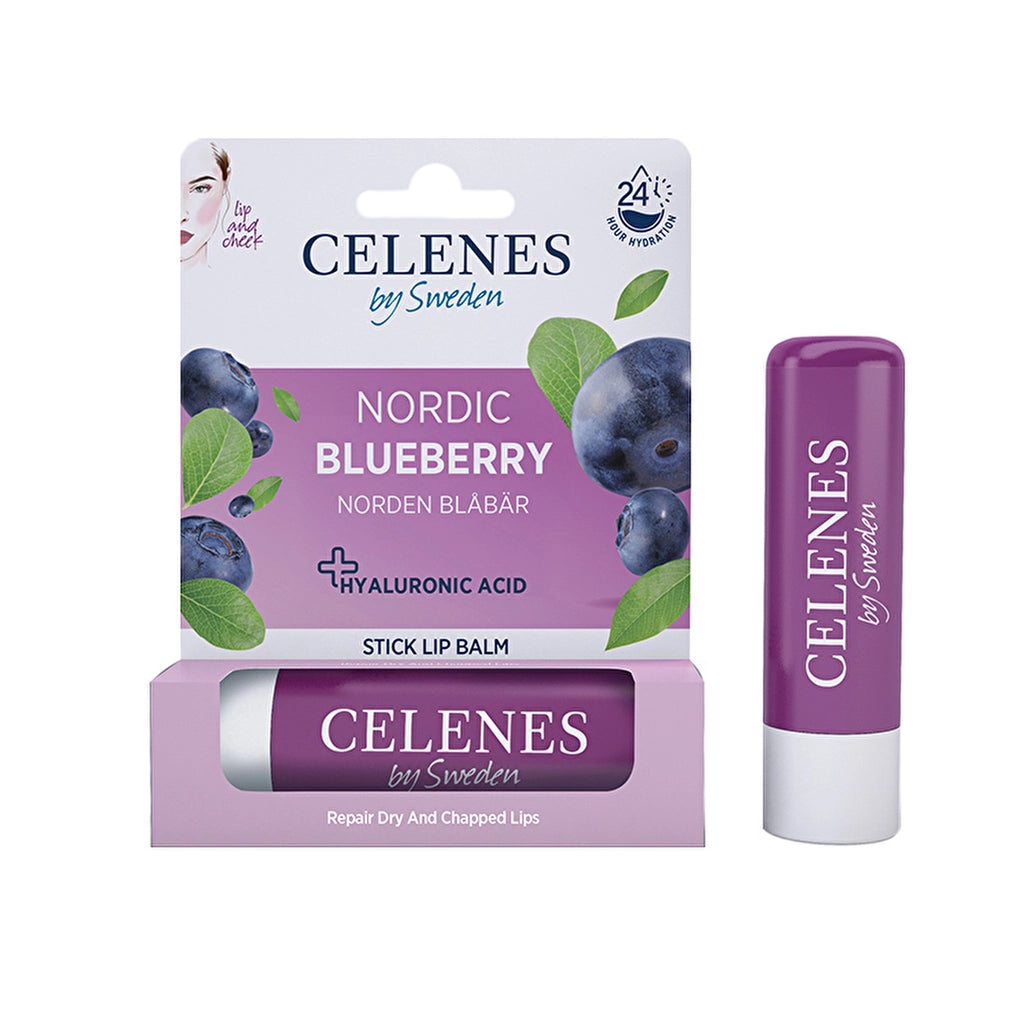 Celenes Nordic Blueberry Stick Lip Balm Lip & Cheek 4.8 gr