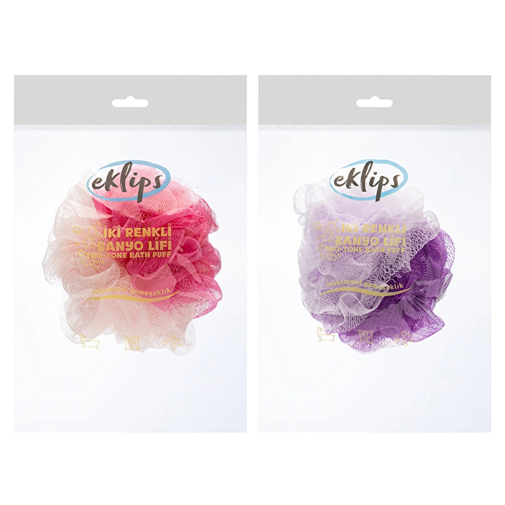 Eklips Two Color Bathroom Loofah (Assorted)