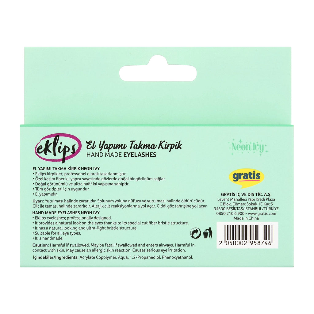 Eklips False Eyelashes Neon Ivy