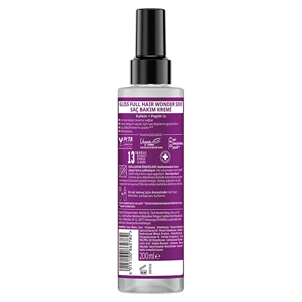 Gliss Full Hair Wonder Liquid Hair Care Cream 200 ml