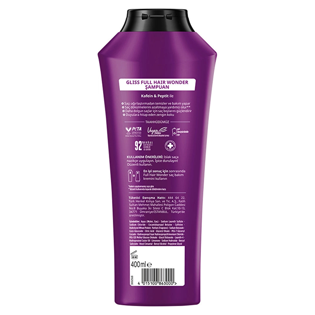 Gliss Full Hair Wonder Shampoo 400 ml