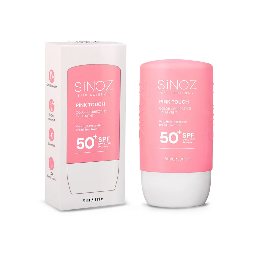 Sinoz Pink Touch Tone Evening Pink Liquid Sunscreen SPF50+ 50 ml