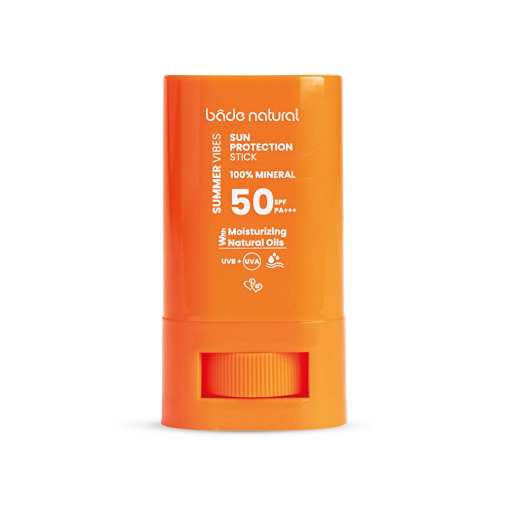 Bade Natural 50 SPF 100% Mineral Filter and Natural High Protection Sun Stick 16 gr