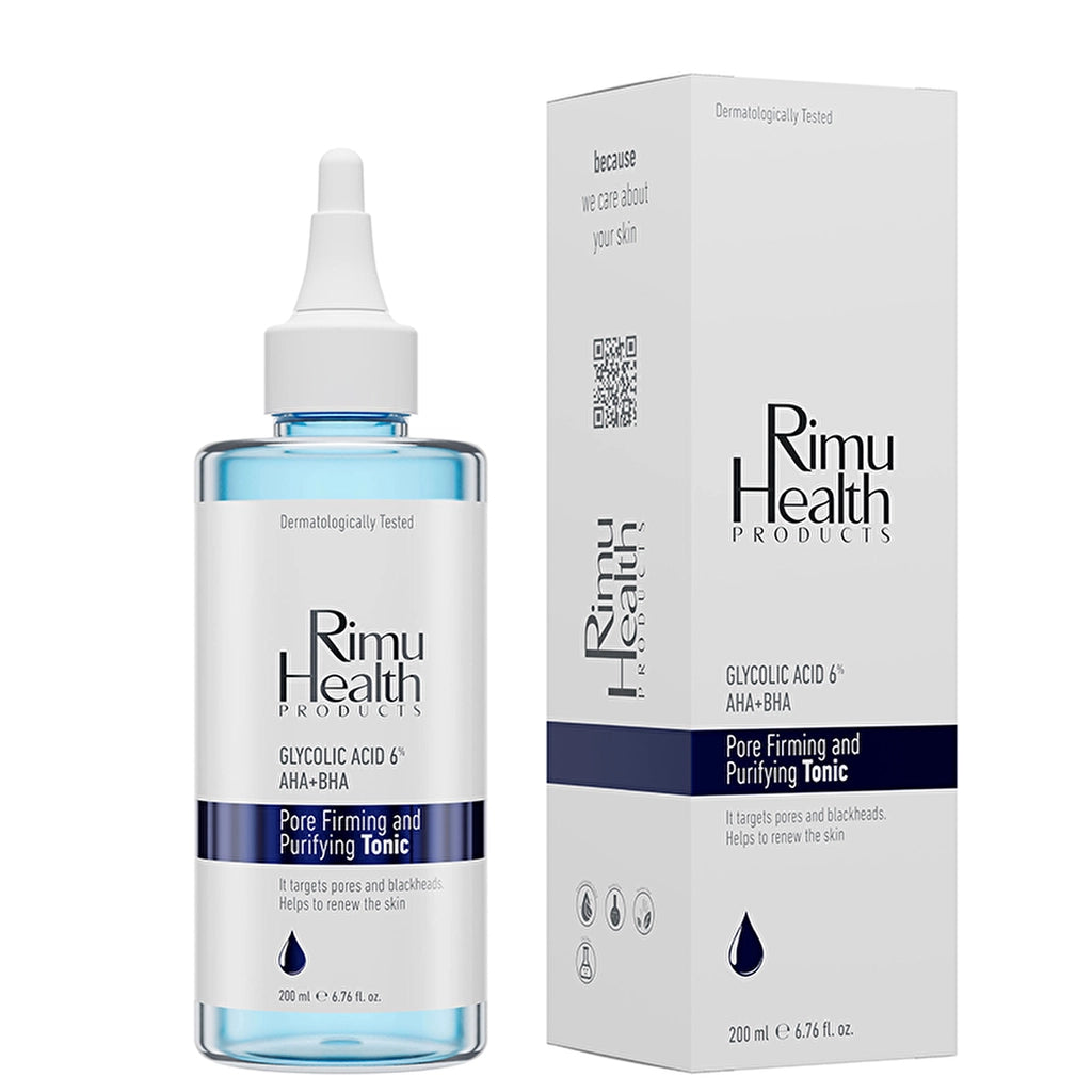 Rimu Health Pore Firming and Purifying Tonic 200 ml (Glycolic Acid 6% AHA BHA)