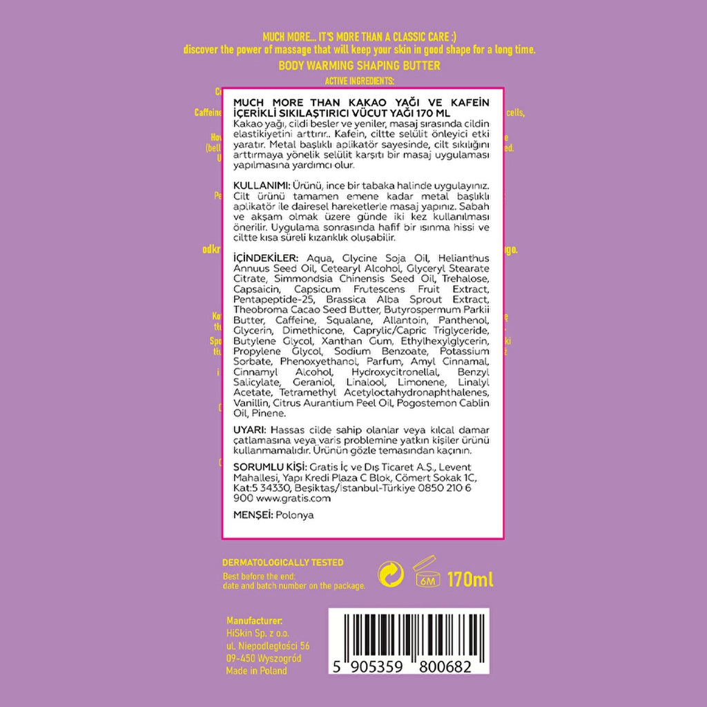 Much More Than Firming Body Oil with Cocoa Butter and Caffeine 170 ml