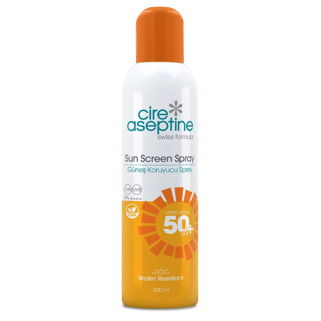 Cire Aseptine Transparent Aerosol Spray Sunscreen 50 SPF 200 ml
