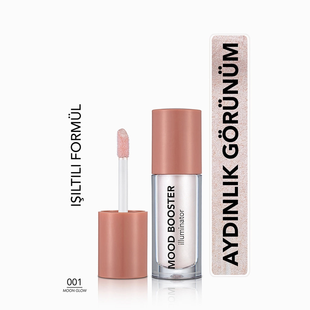 Flormar Mood Booster Natural Shimmer Liquid Illuminator 001 Moon Glow