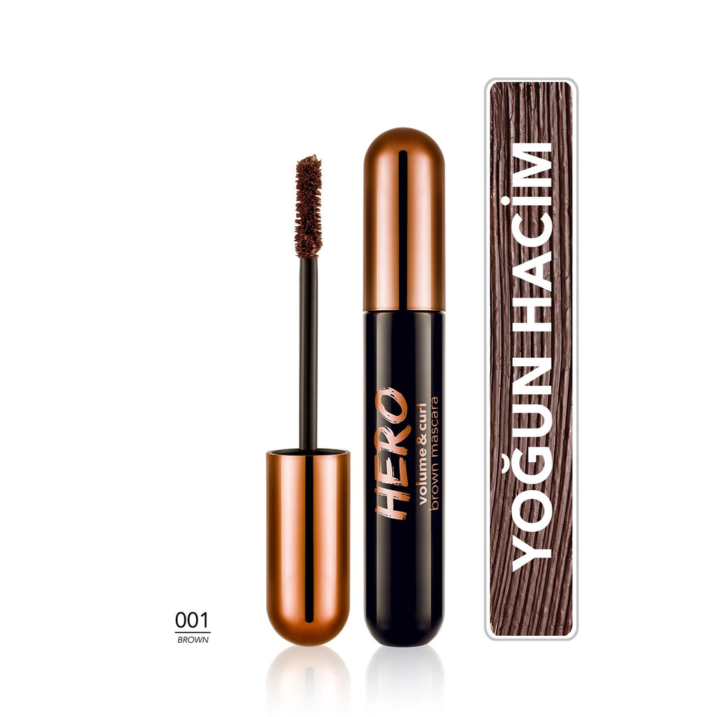 Flormar Hero Volume & Curl Brown Mascara
