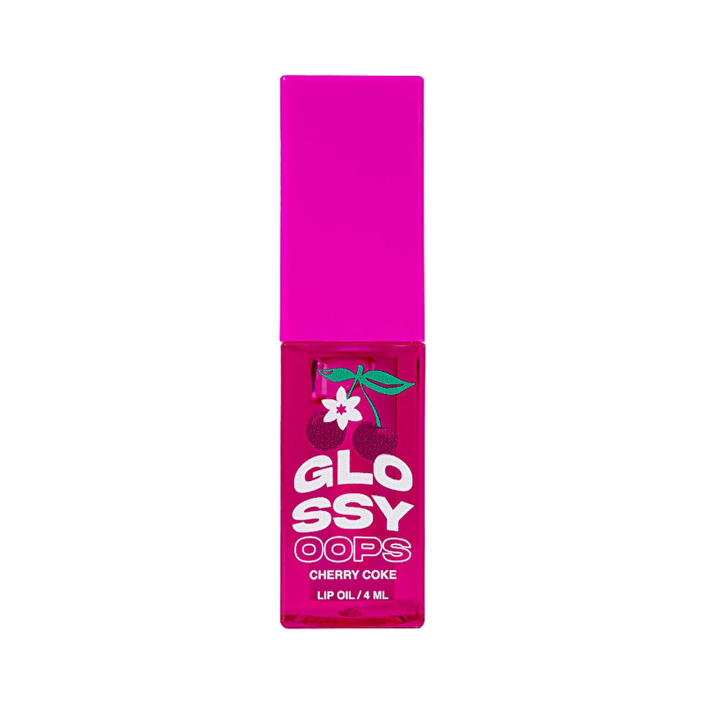 Beauty Bomb Lip Oil Glossy Oops 01 Cherry Coke - Hydrating Lip Oil with Glossy Finish