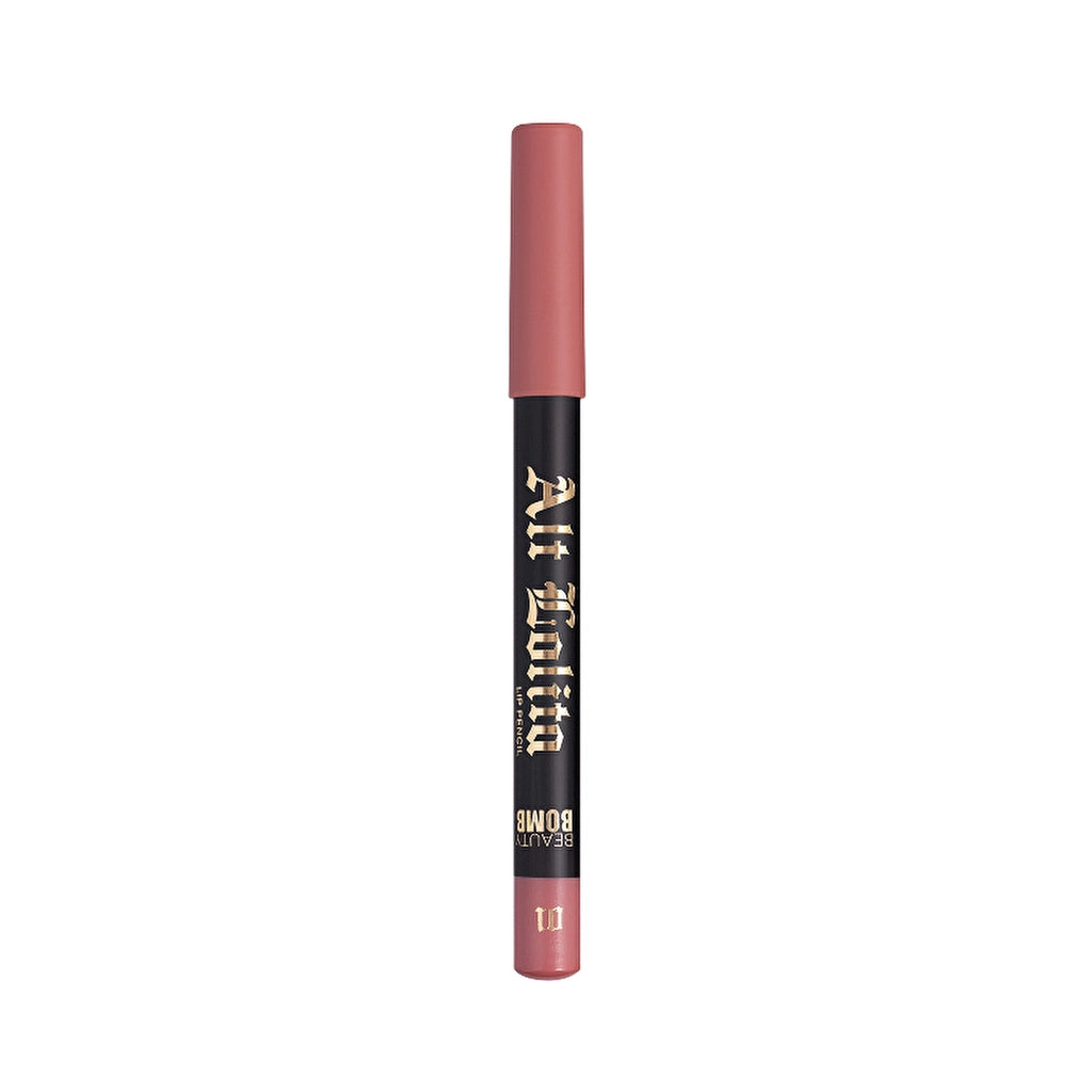 Beauty Bomb Lip Pencil Alt Lolita 10 Dark Academia - Long-Lasting Matte Lip Liner for Precise Definition
