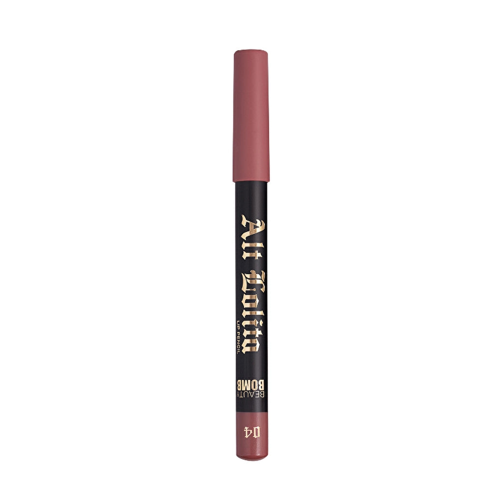 Beauty Bomb Lip Pencil Alt Lolita 10 Dark Academia - Long-Lasting Matte Lip Liner for Precise Definition