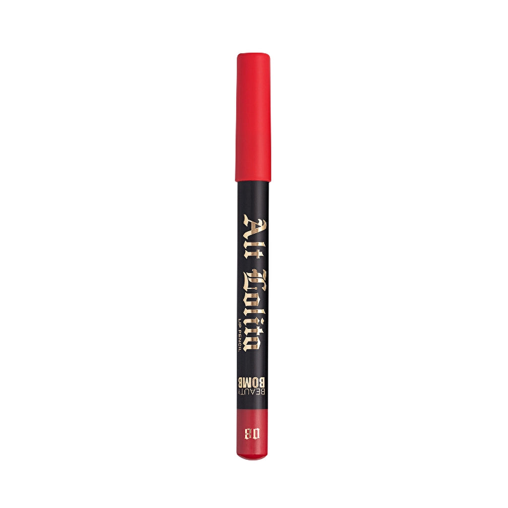 Beauty Bomb Lip Pencil Alt Lolita 10 Dark Academia - Long-Lasting Matte Lip Liner for Precise Definition