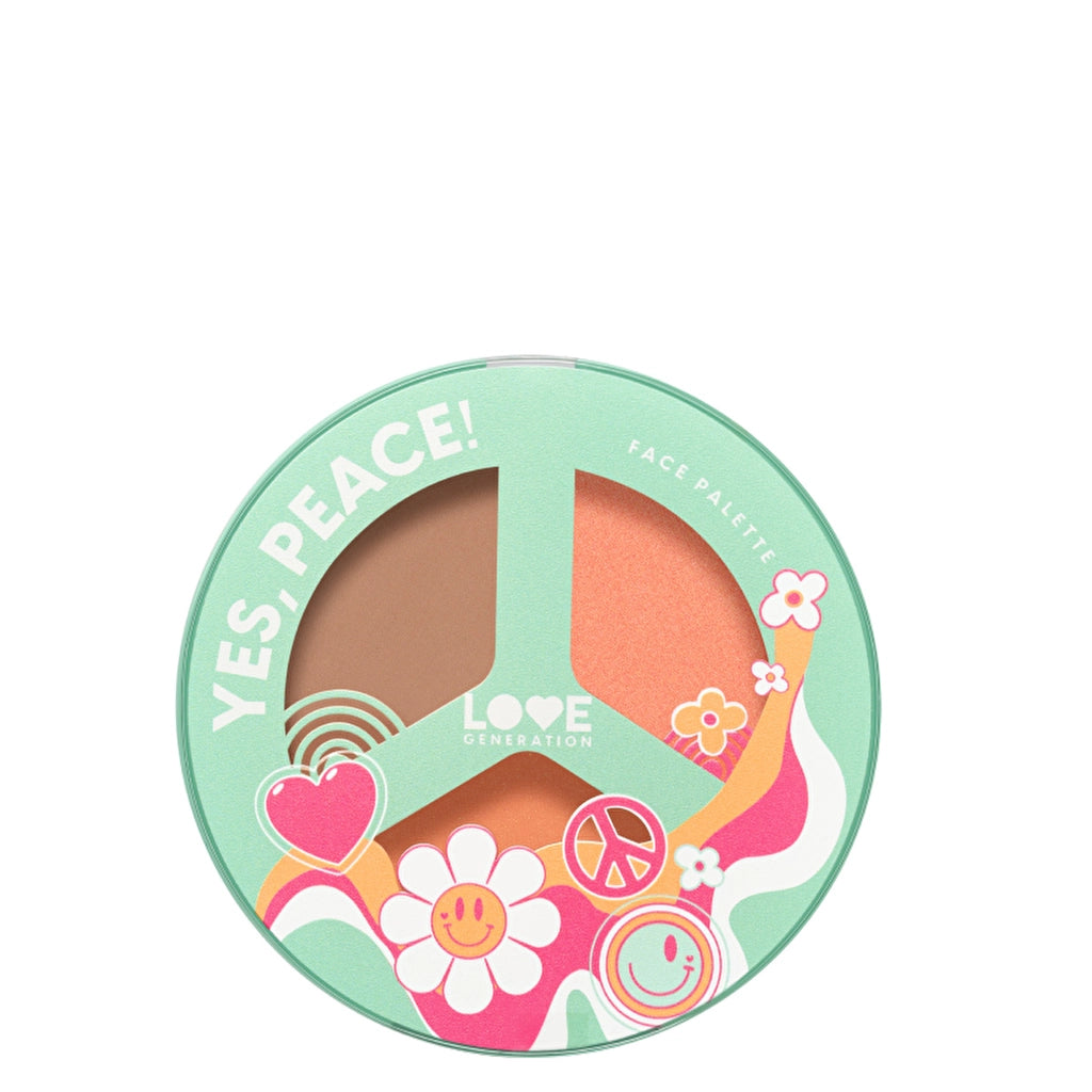 Love Generation Face Palette Yes, Peace! 01 Beach Bebe - Multi-Use Face Palette