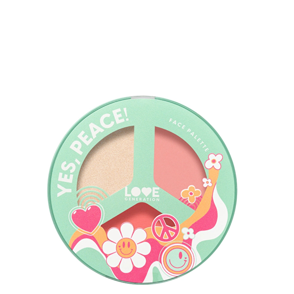 Love Generation Face Palette Yes, Peace! 01 Beach Bebe - Multi-Use Face Palette