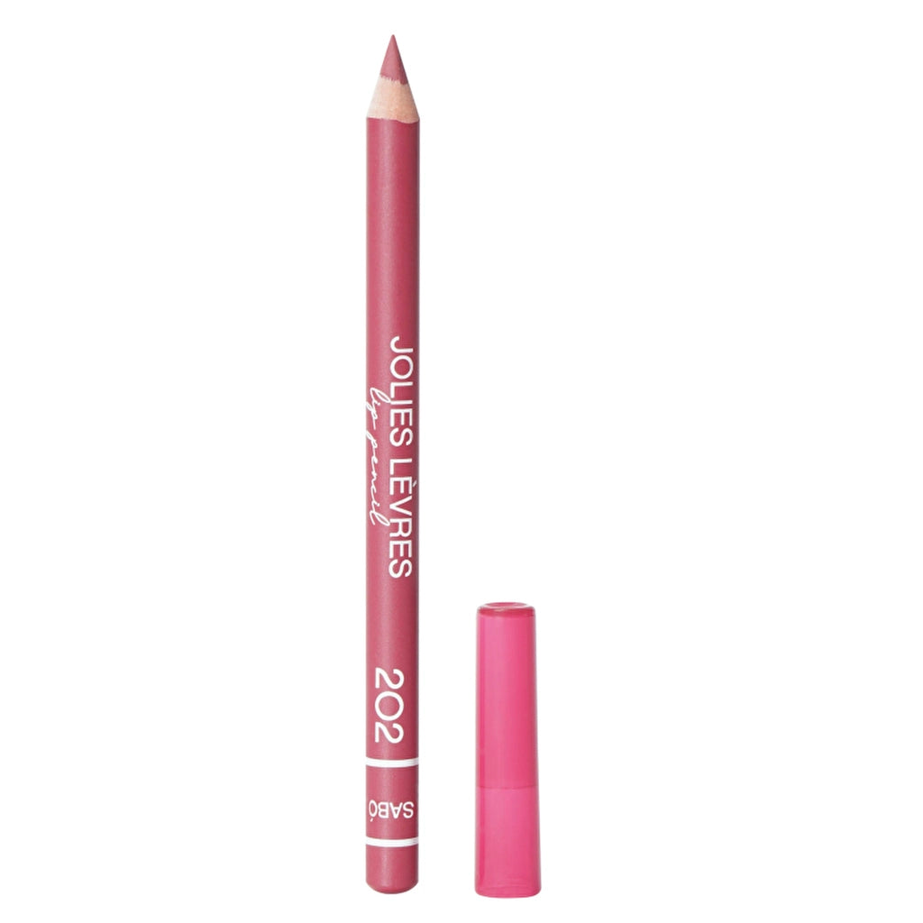 Vivienne Sabo Jolies Levres Lip Pencil 202 Cool Dark Rose - Precise Definition & Long-Lasting Wear