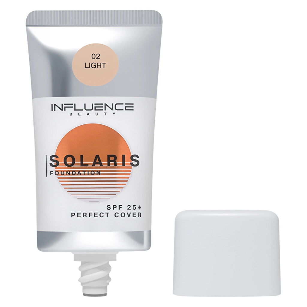 Influence Beauty Foundation SPF 25 Solaris 02 Light - Protective Foundation with Sun Protection Factor 25