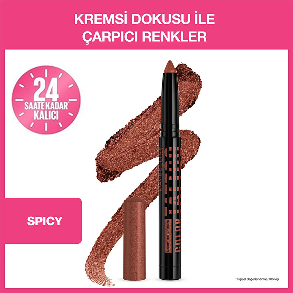 Maybelline New York Color Tattoo Gel Eyeshadow Spicy