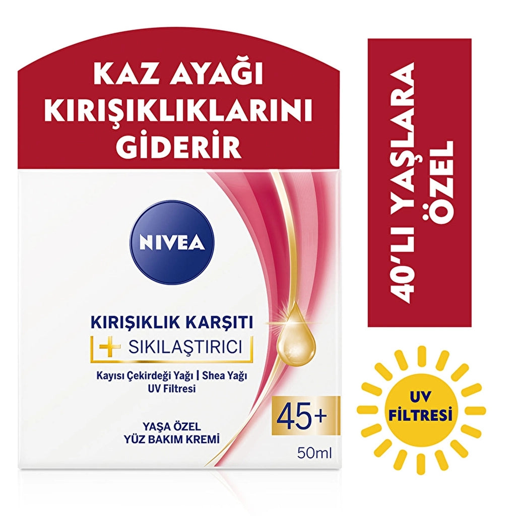 Nivea 45+ Age Anti-Wrinkle + Firming Face Care Cream 50 ml