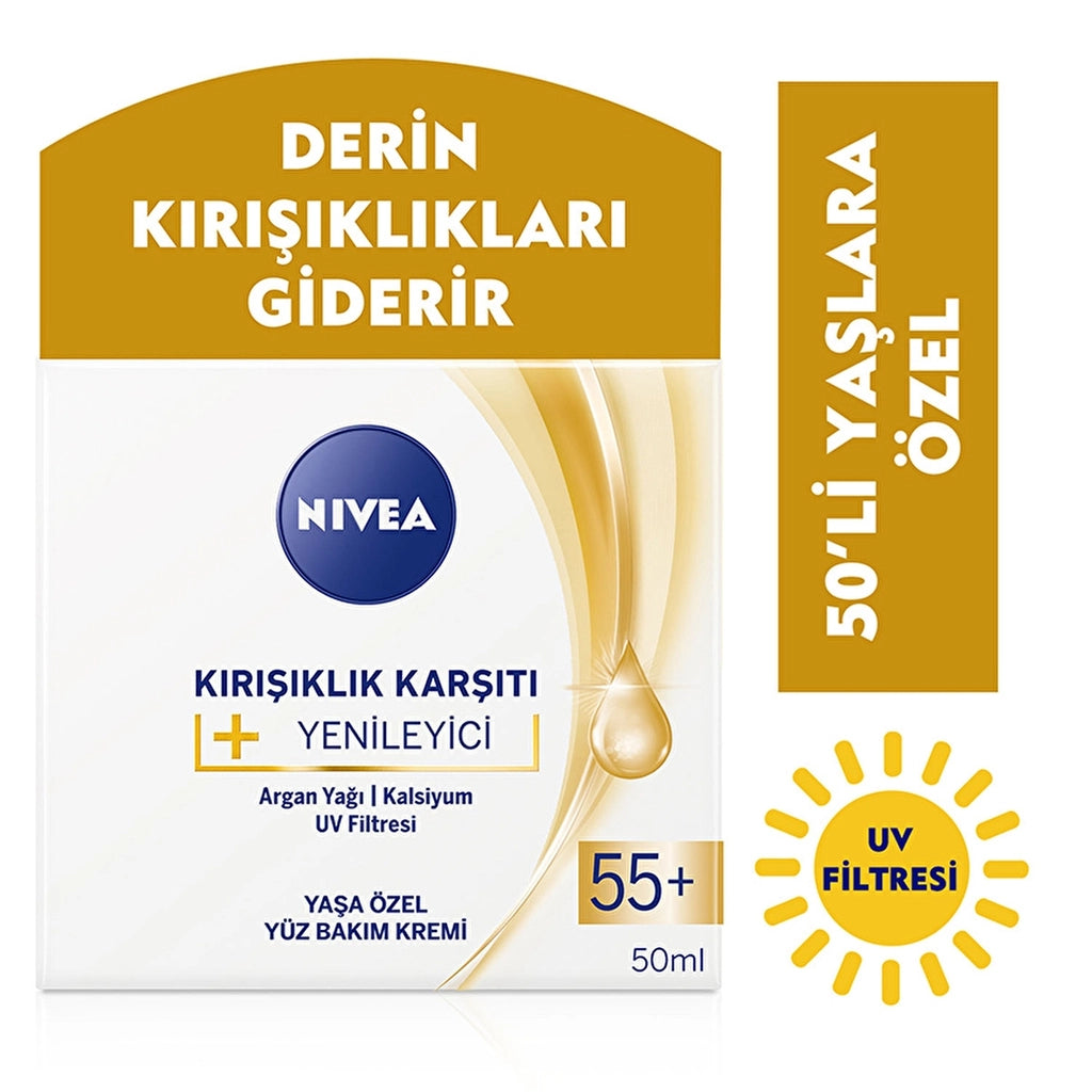 Nivea 55+ Age Anti-Wrinkle + Revitalizing Face Care Cream 50 ml