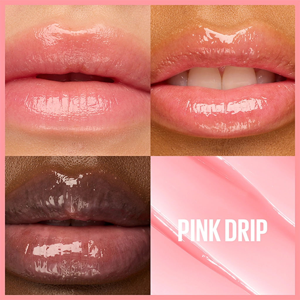 Maybelline New York Lifter Glaze Colored Lip Balm with Shea Butter and Hyaluronic Acid 02 Pink Drip