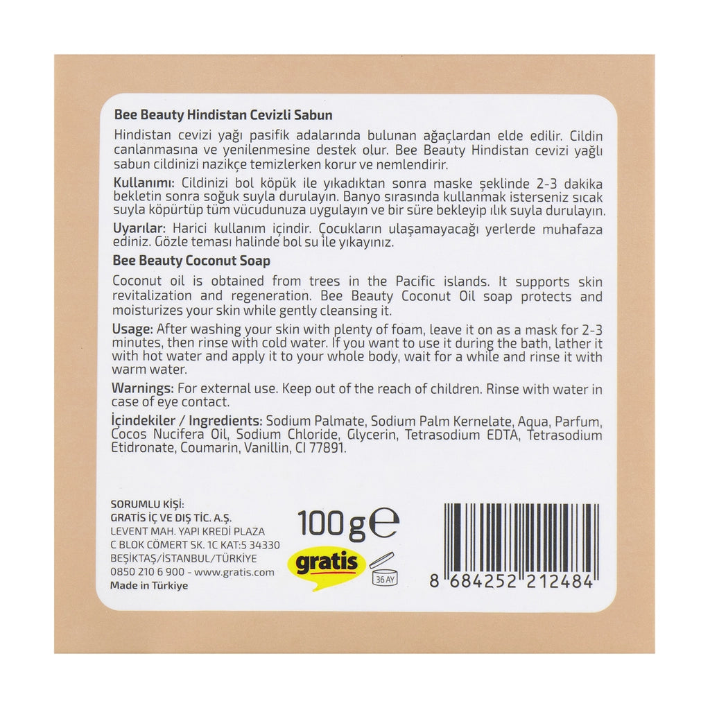 Bee Beauty Coconut Soap Bar 100 gr