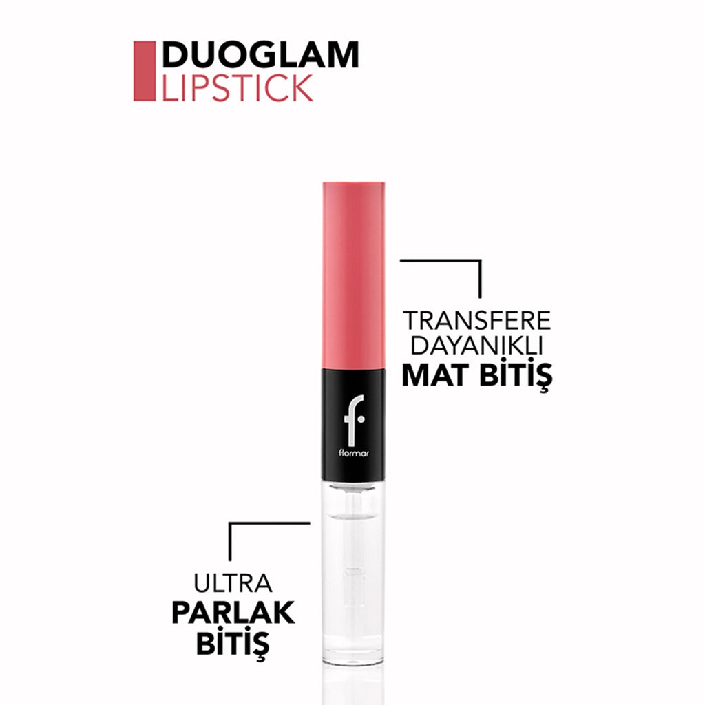Flormar Duoglam Highly Pigmented & Long-Lasting Dual-End Lipstick 005 Believe in Magic