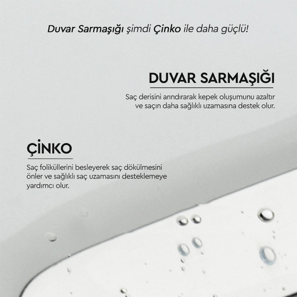 Otacı Botanics+ Anti-Dandruff Herbal Care Shampoo Wall Ivy and Zinc 375 ml