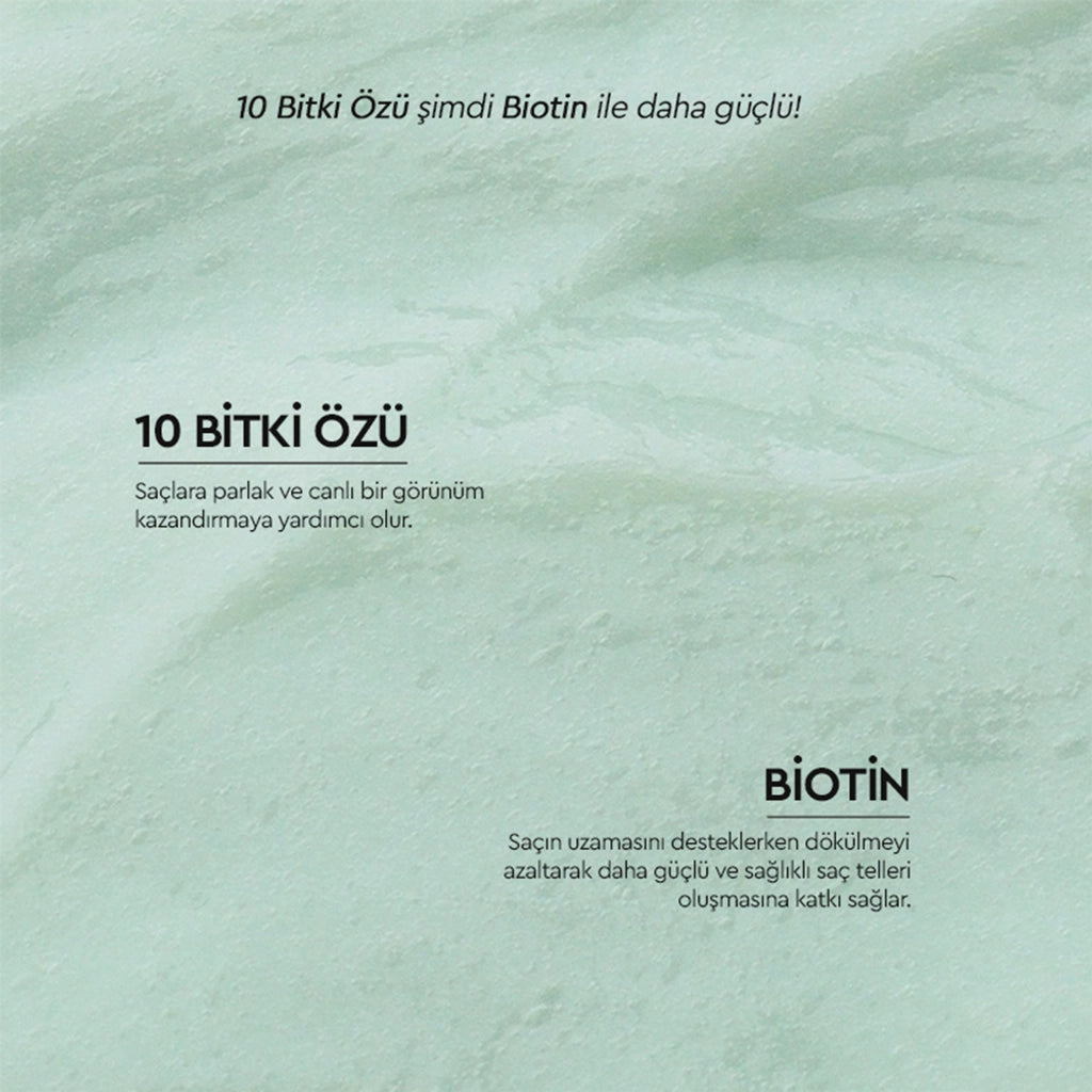 Otacı Botanics+ Revitalizing Herbal Hair Care Cream 10 Plants and Biotin 375 ml