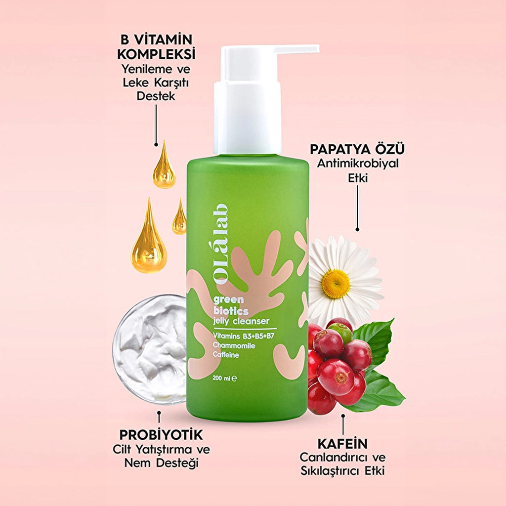 Olalab Purifying Barrier Repair Makeup Facial Cleansing Gel with Probiotic Content 200 ml