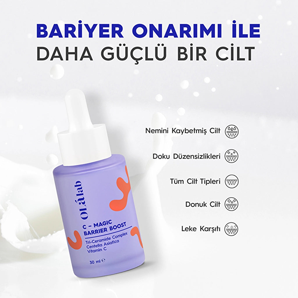 Olalab Brightening Barrier Repairing Moisturizing Ceramide & Vitamin C & Cica Serum 30 ml