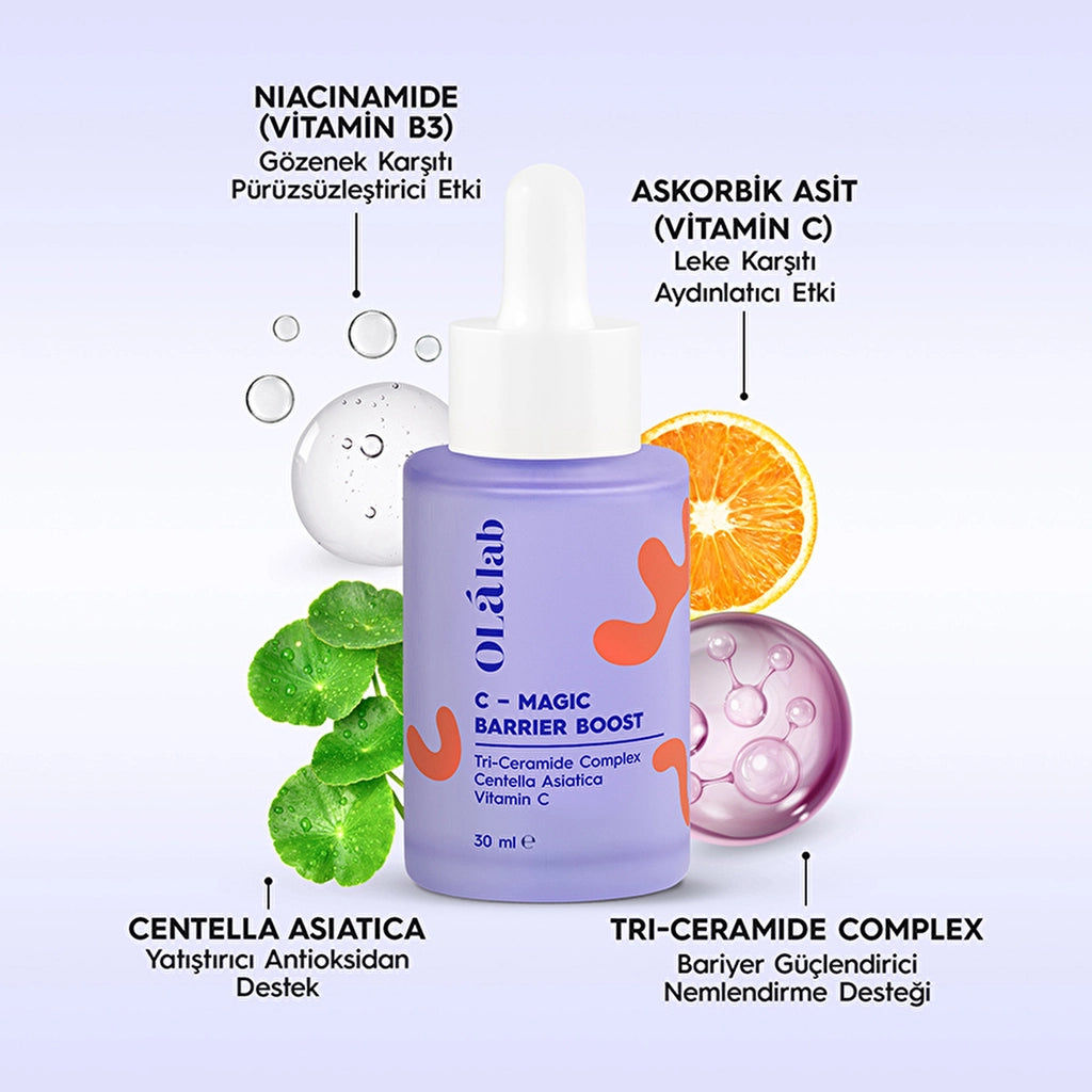 Olalab Brightening Barrier Repairing Moisturizing Ceramide & Vitamin C & Cica Serum 30 ml