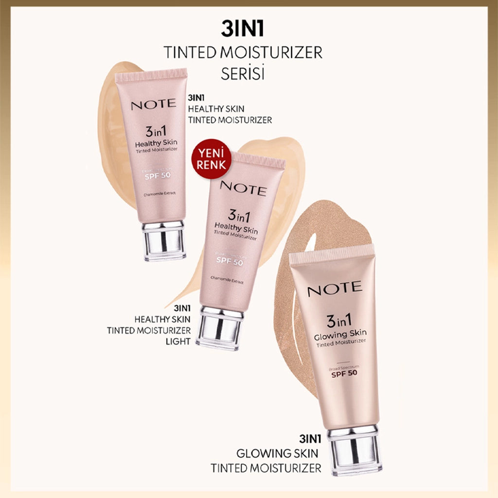 Note 3 in 1 Tinted Moisturizer Foundation 00 Light
