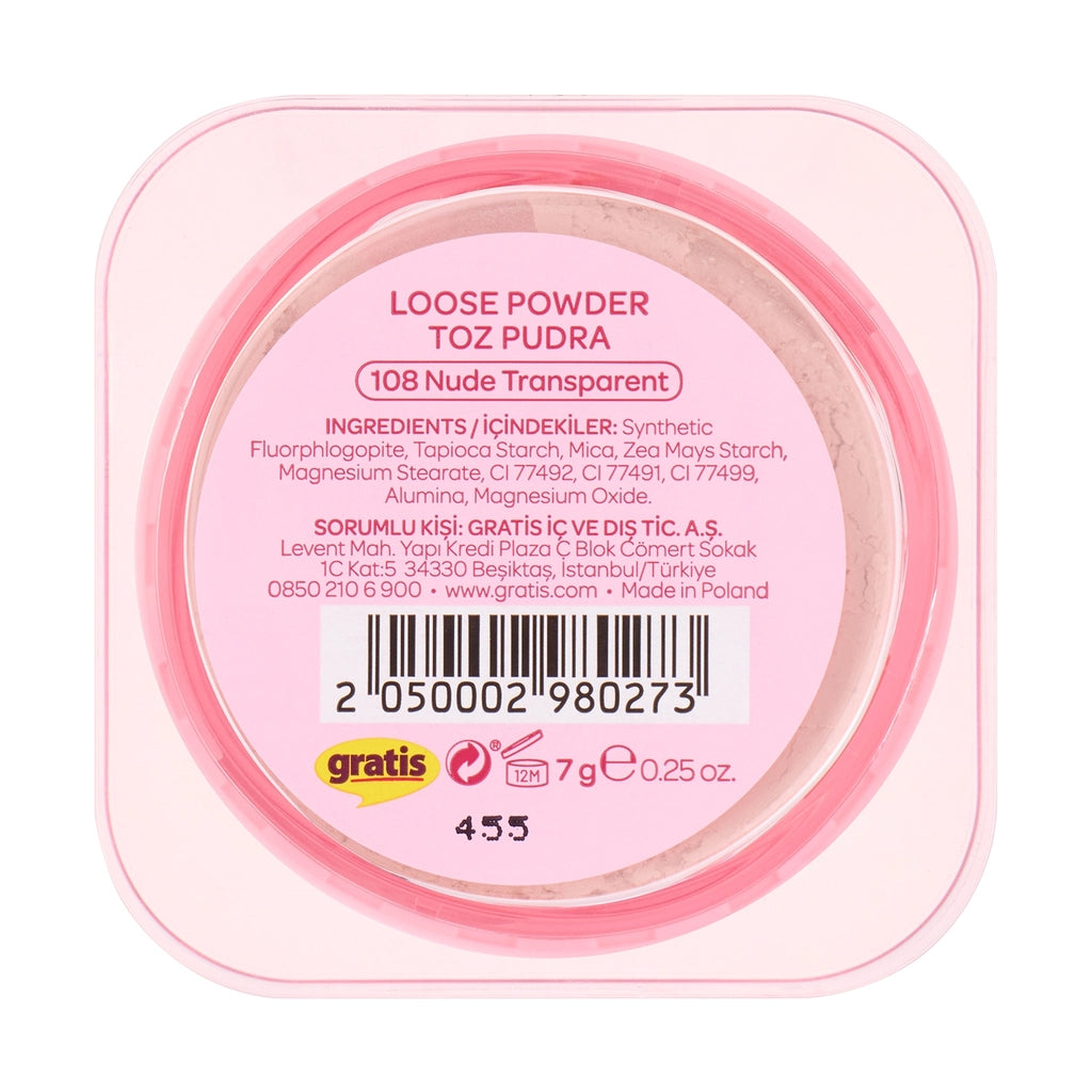 Beaulis Fun Bake My Day Loose Powder 108 Nude Transparent