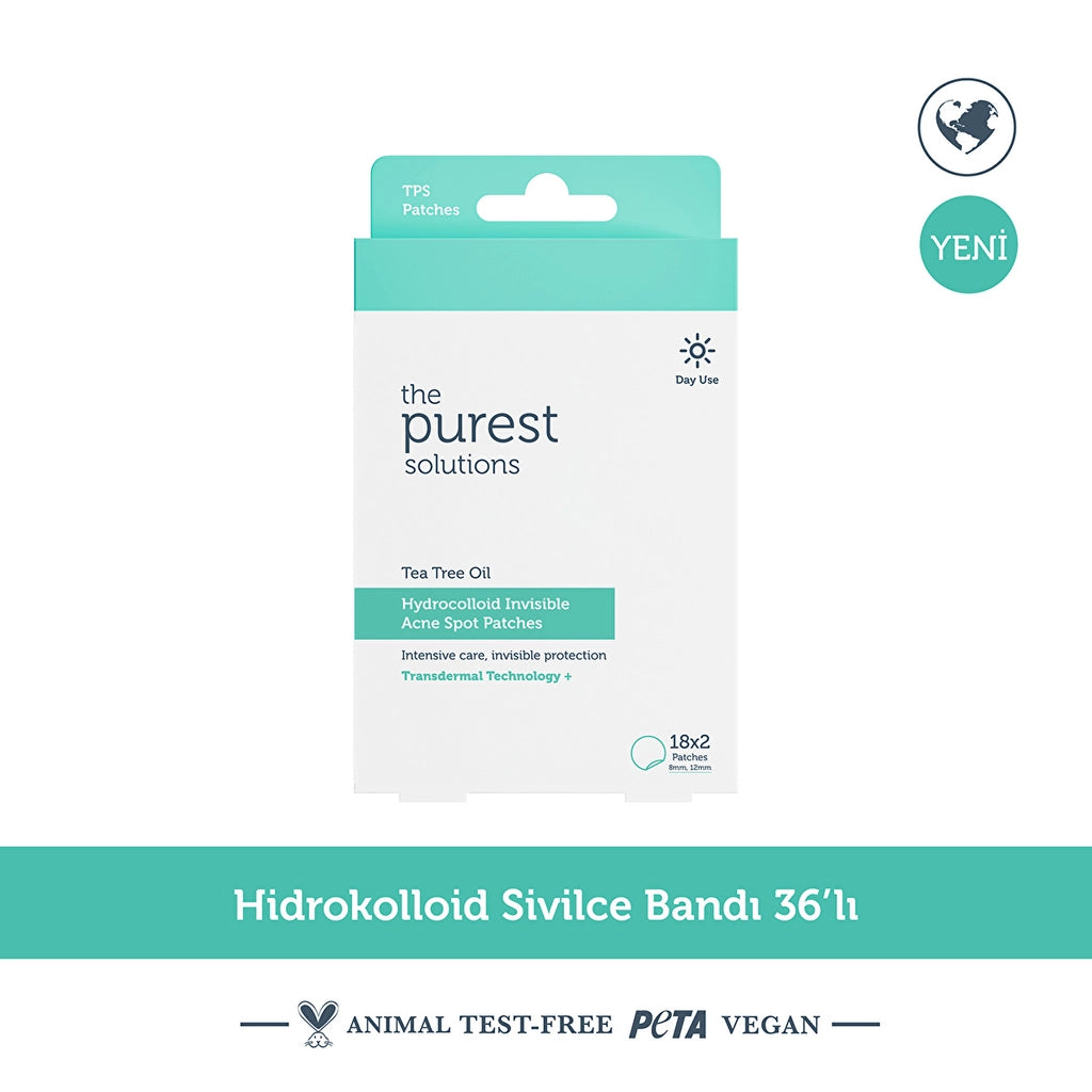 The Purest Solutions Hydrocolloid Acne Patch 36-pack