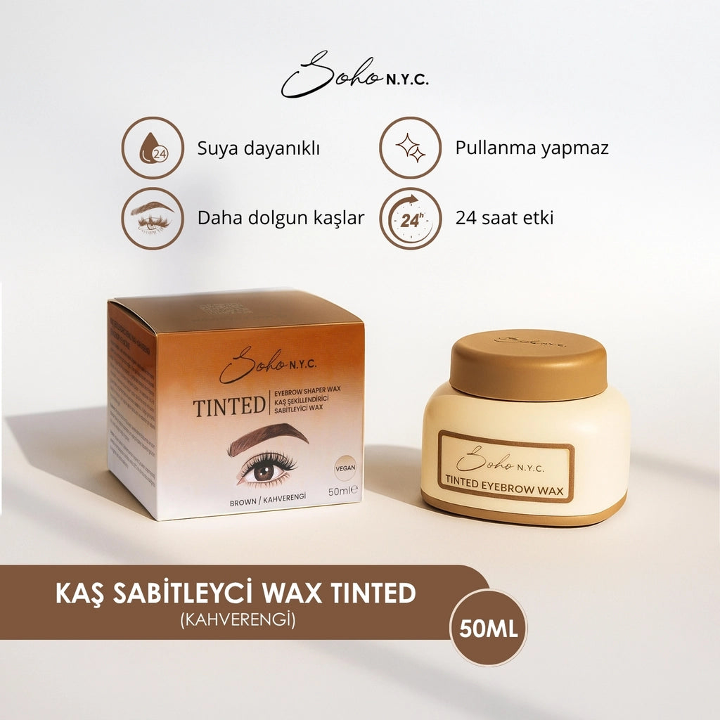 Soho N.Y.C. Eyebrow Stabilizer, Shaper, Volumizer Wax 50 ml - Brown