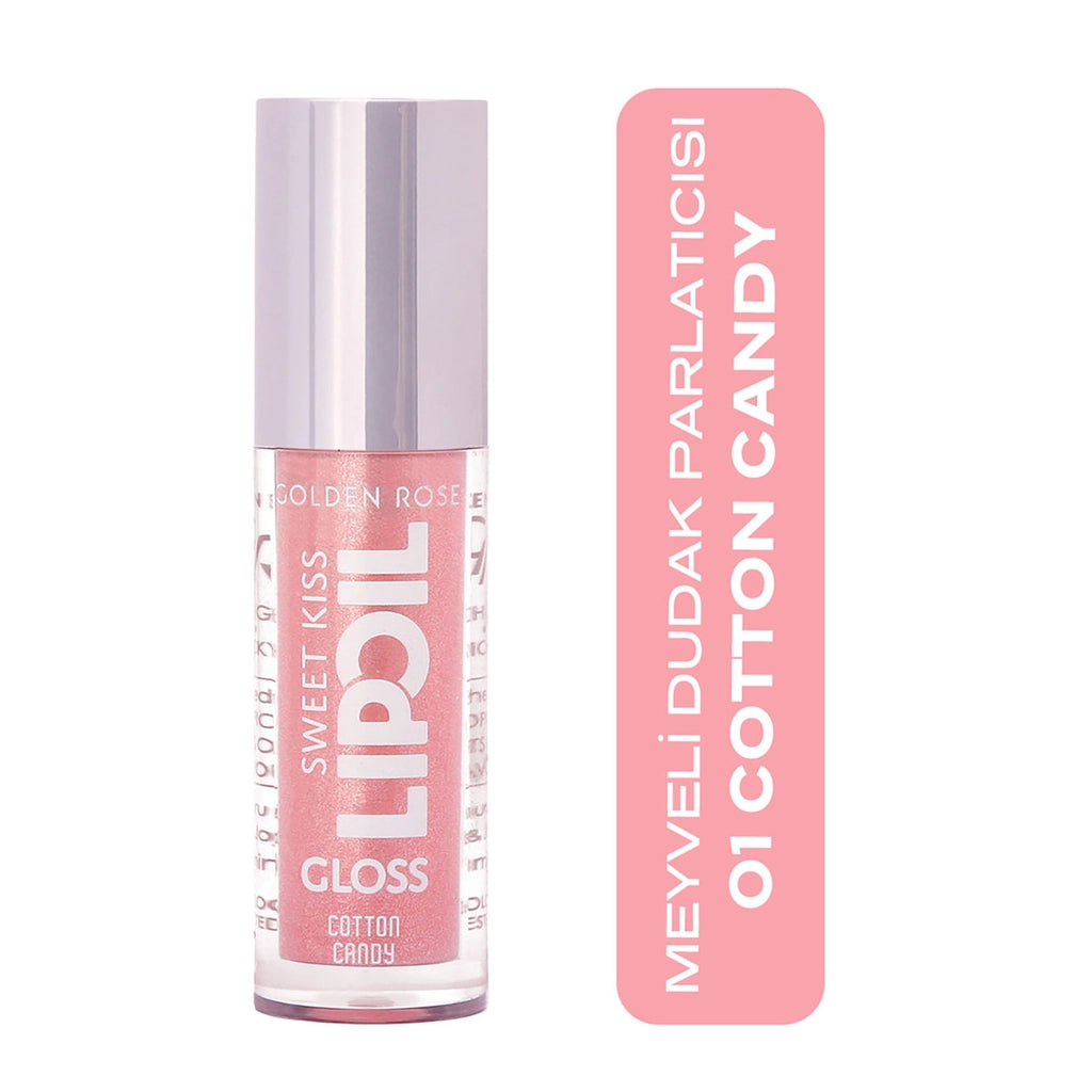 Golden Rose Sweet Kiss Lip Oil Gloss Lip Gloss No: 08 Black Cherry