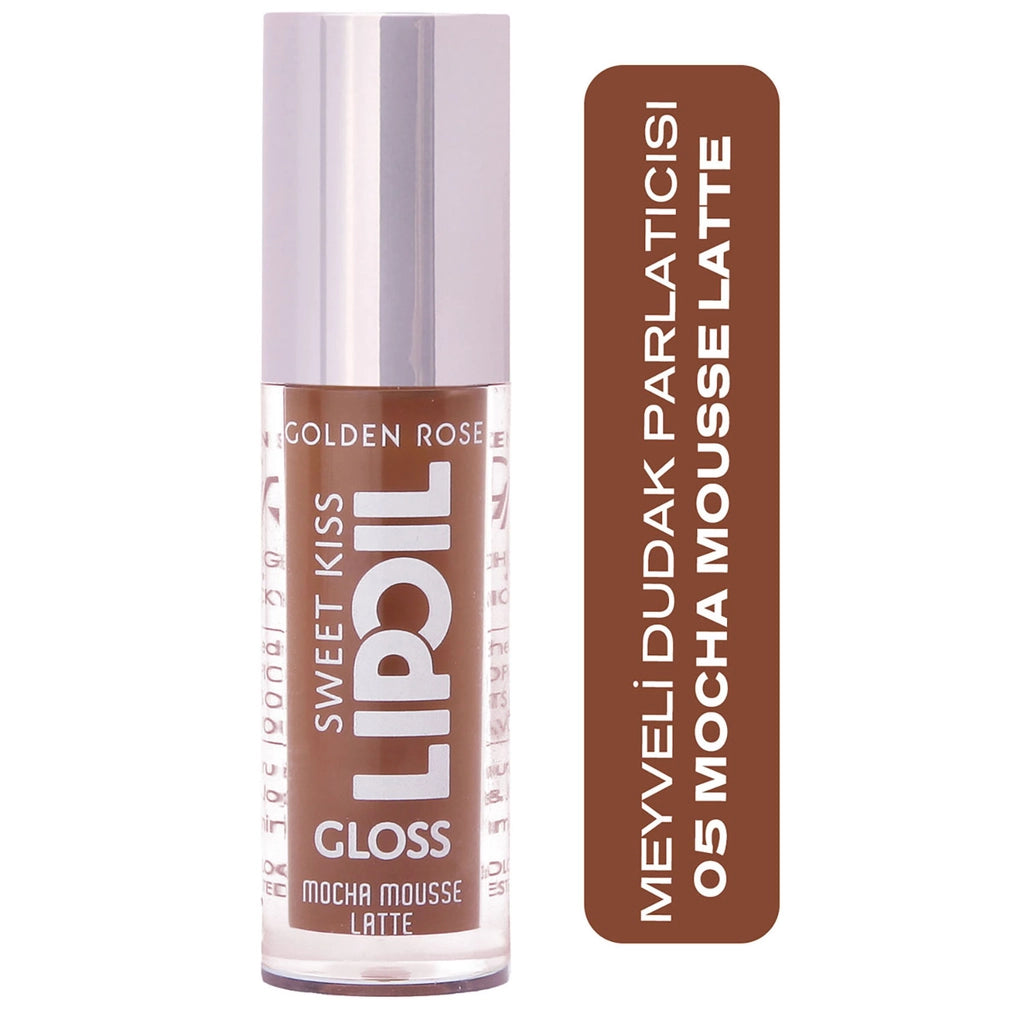 Golden Rose Sweet Kiss Lip Oil Gloss Lip Gloss No: 08 Black Cherry