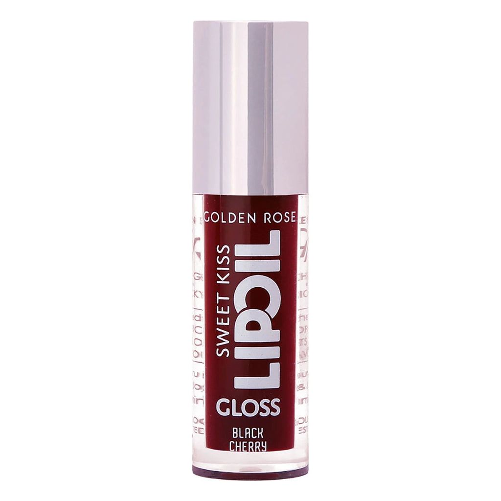 Golden Rose Sweet Kiss Lip Oil Gloss Lip Gloss No: 08 Black Cherry