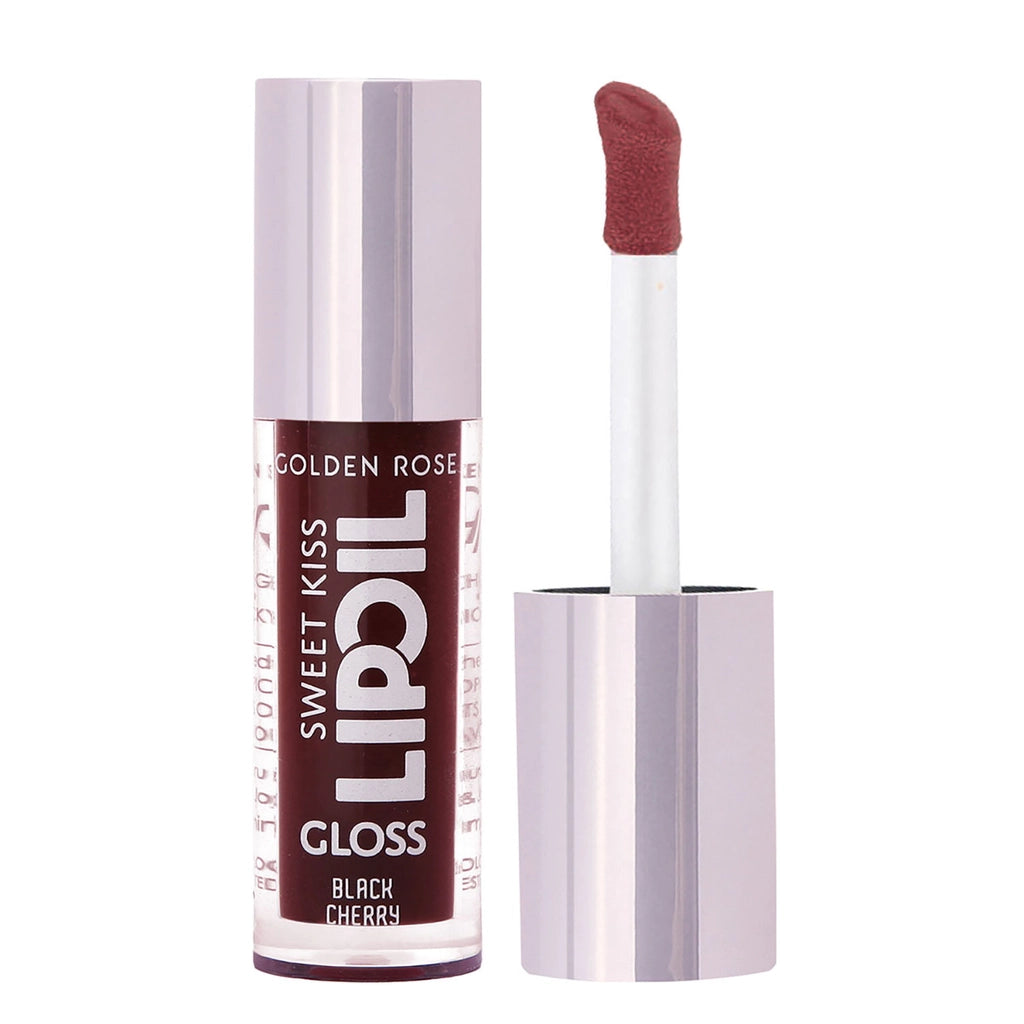 Golden Rose Sweet Kiss Lip Oil Gloss Lip Gloss No: 08 Black Cherry