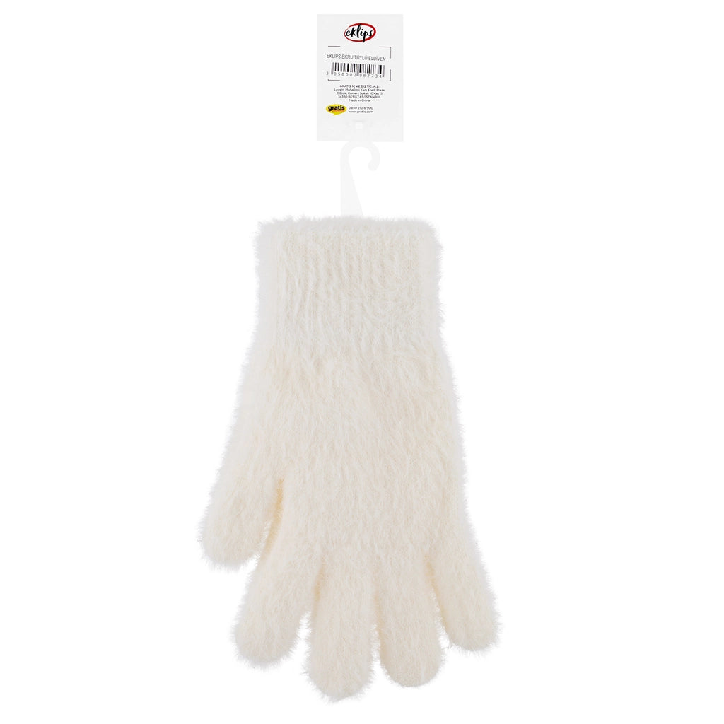 Eklips Ecru Feather Gloves